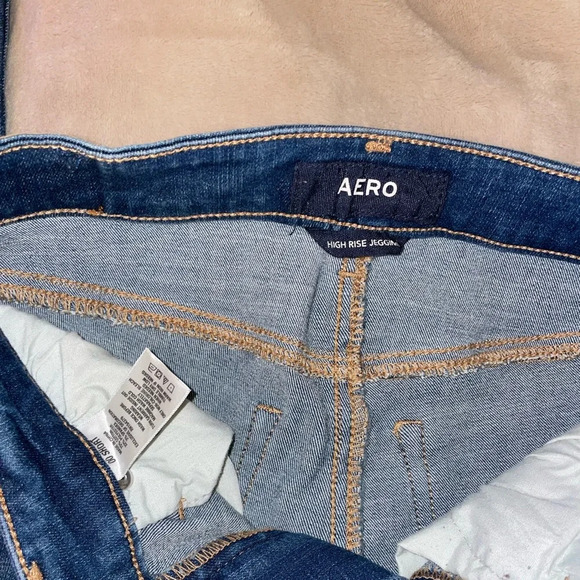 Aeropostale high rise distressed jegging 00 short - Picture 6 of 6